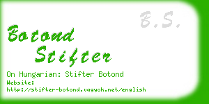 botond stifter business card